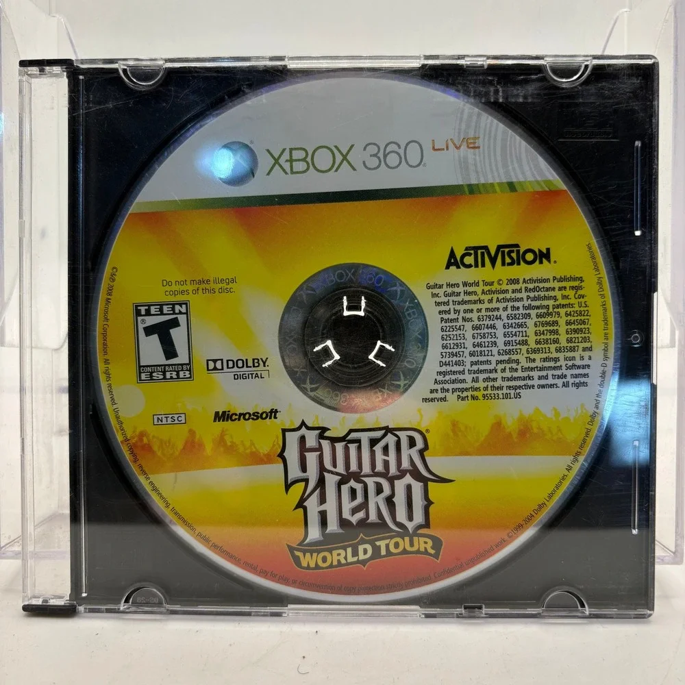 Guitar Hero World Tour Microsoft Xbox 360 2008 Activision Video Game Disc Only